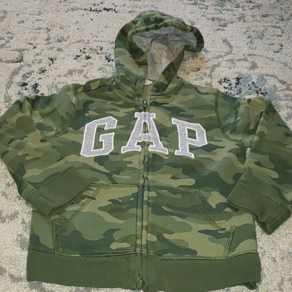 GAP Camo Zipper Hoodie Jacket